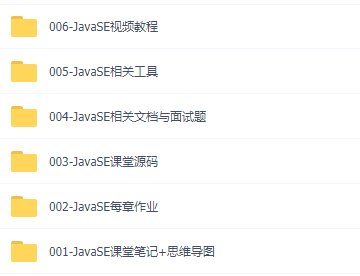 JavaSE2020（课堂笔记+相关文档+面试题+相关工具+视频教程）