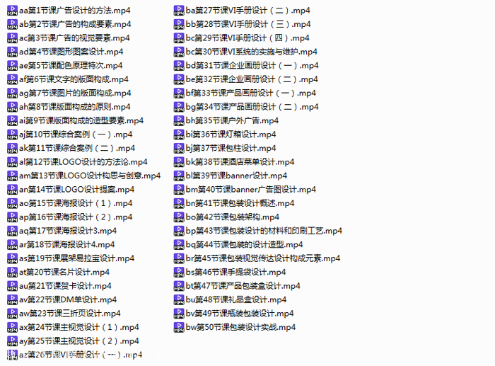 广告设计视频教程 广告视觉设计实战视频课带素材