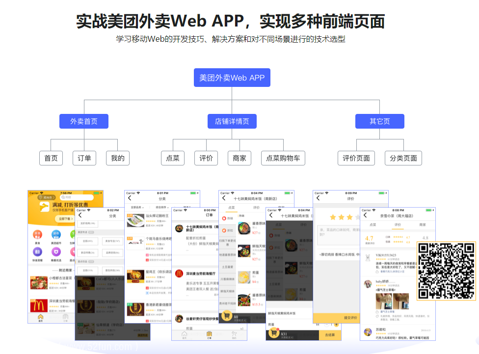 价值299元 移动Web APP开发之实战美团外卖，资源教程下载